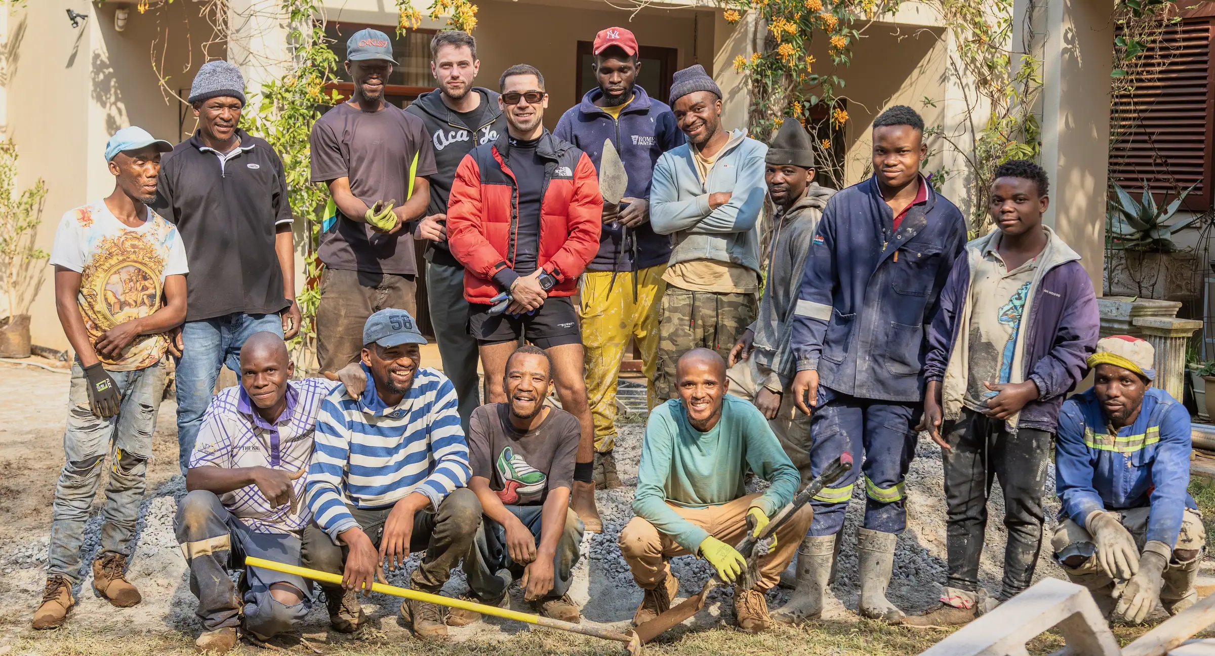 The site team. August 2026